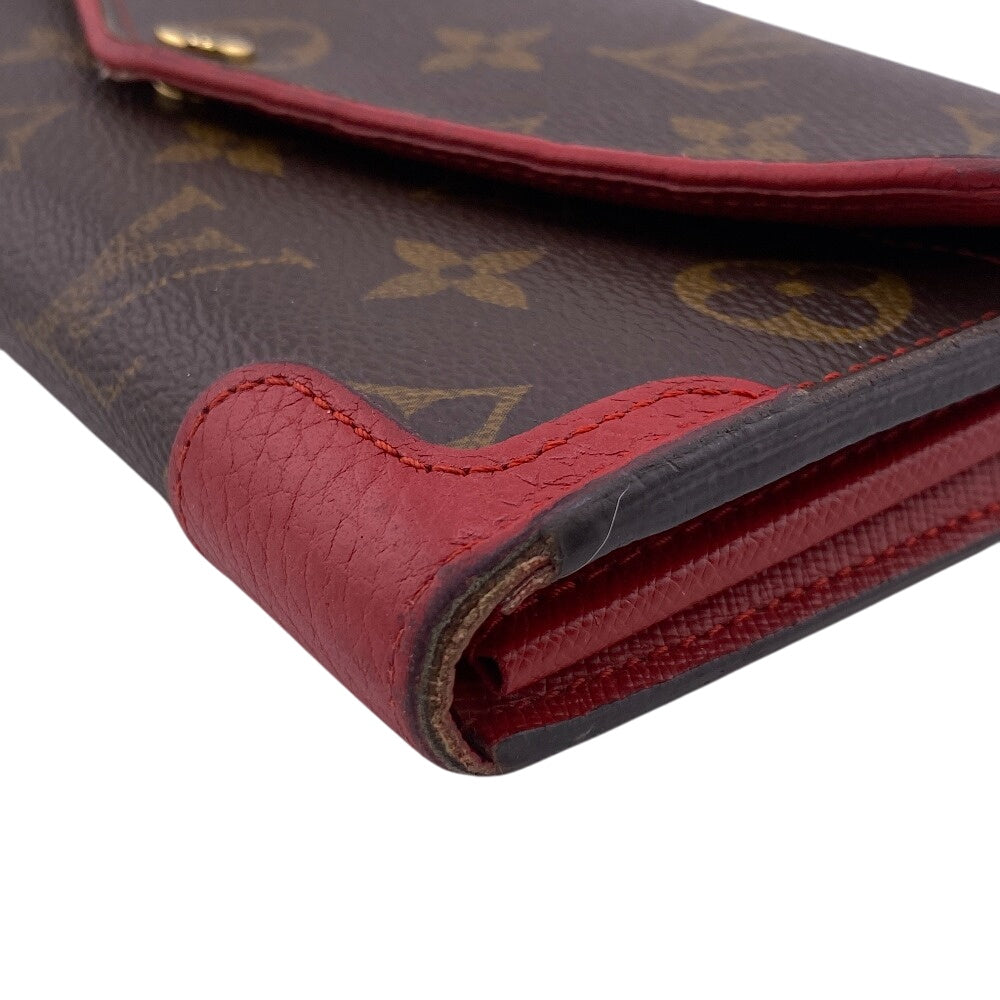 LOUIS VUITTON Long Wallet Purse M61184 leather Brown Monogram Sarah Retiro