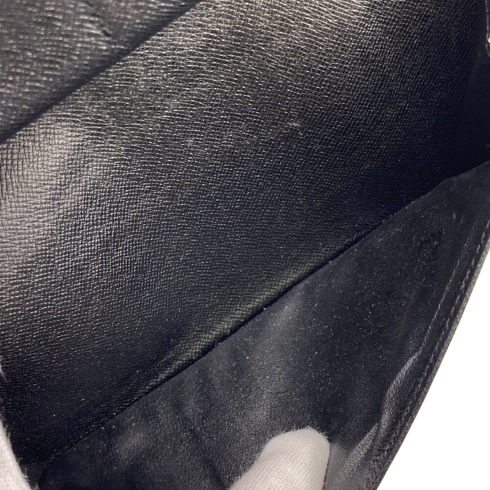 LOUIS VUITTON Long Wallet Purse N63095 leather black Damier Graphite Zippy Wallet Vertical