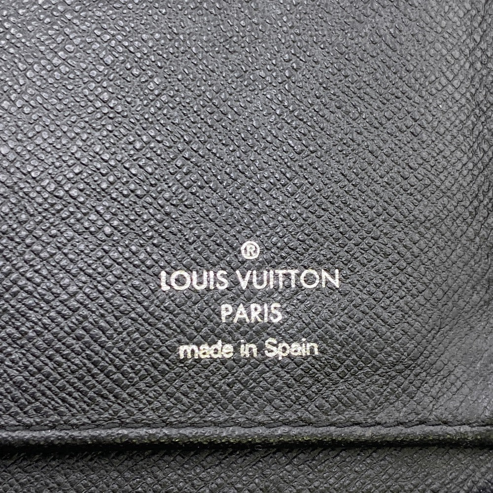 LOUIS VUITTON Long Wallet Purse N63095 leather black Damier Graphite Zippy Wallet Vertical