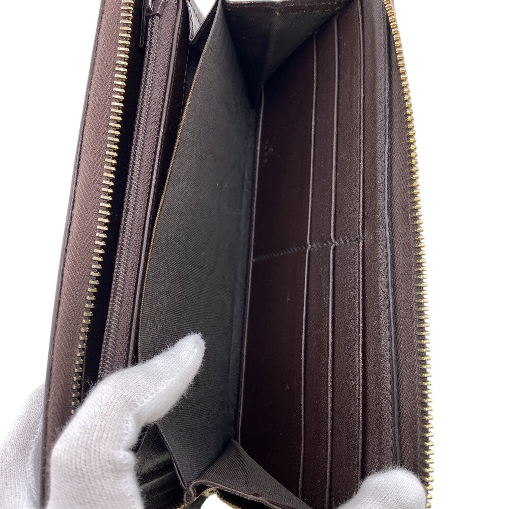 GUCCI Long Wallet Purse 307980 leather Brown Guccisima GG