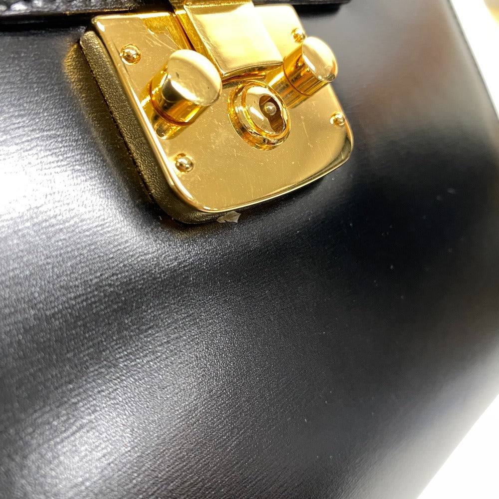GUCCI Handbag leather black Ready lock