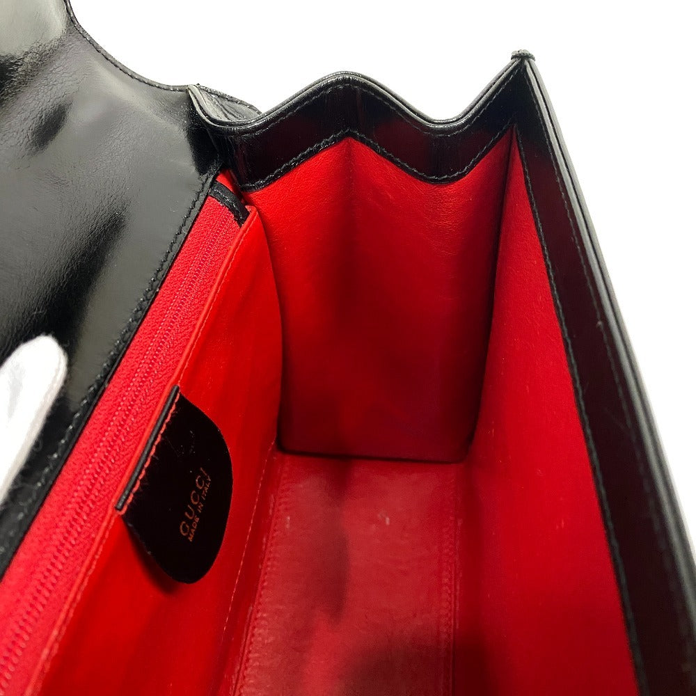 GUCCI Handbag leather black Ready lock