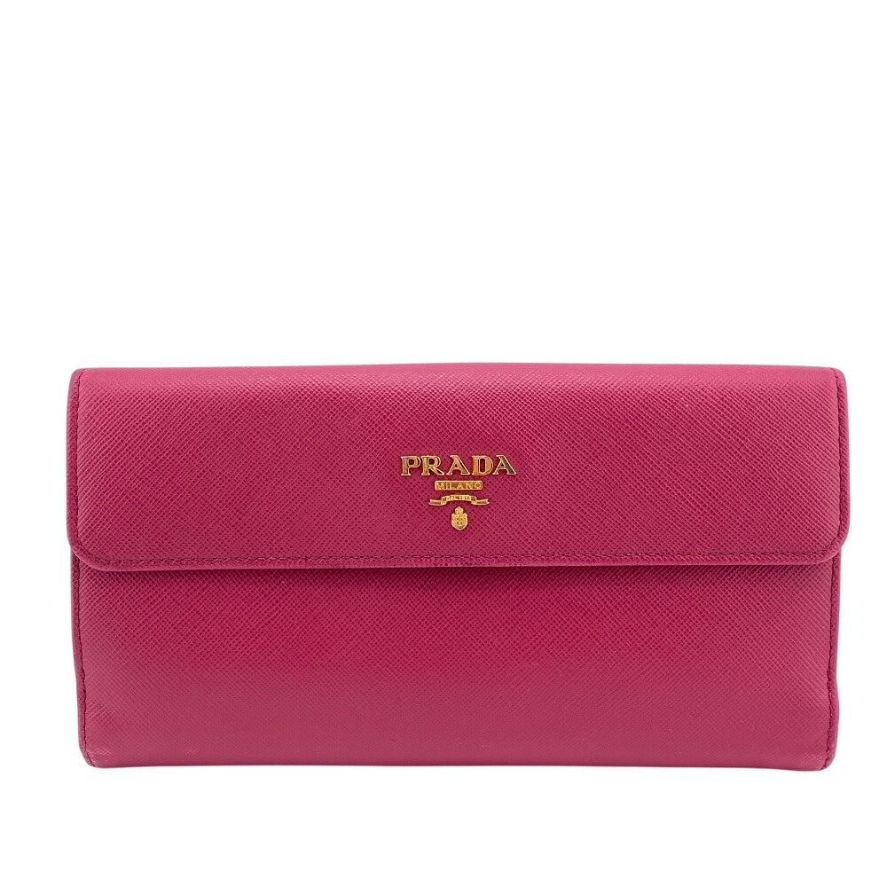 PRADA Long Wallet Purse PVC pink
