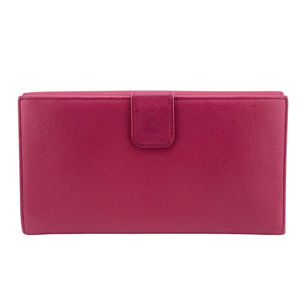PRADA Long Wallet Purse PVC pink