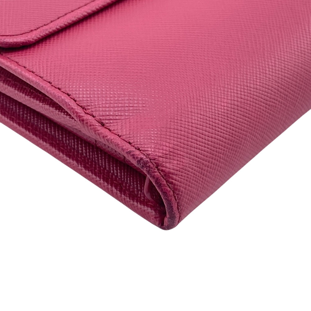 PRADA Long Wallet Purse PVC pink