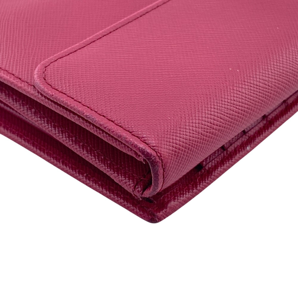 PRADA Long Wallet Purse PVC pink
