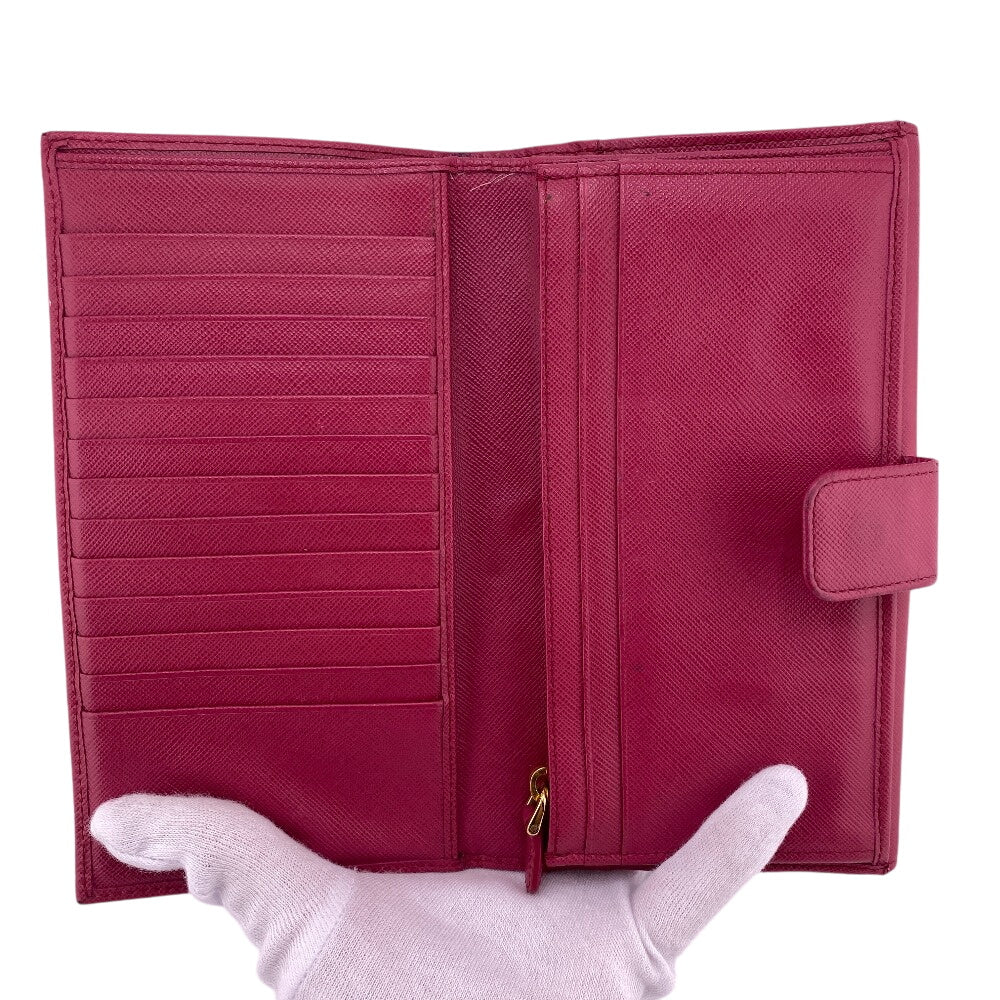 PRADA Long Wallet Purse PVC pink