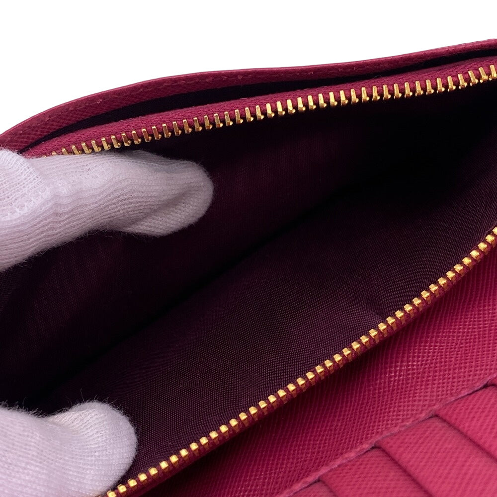 PRADA Long Wallet Purse PVC pink