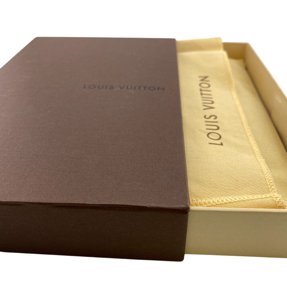 LOUIS VUITTON Long Wallet Purse N60017 leather Brown Damier Ebene Portefeuille Brazza