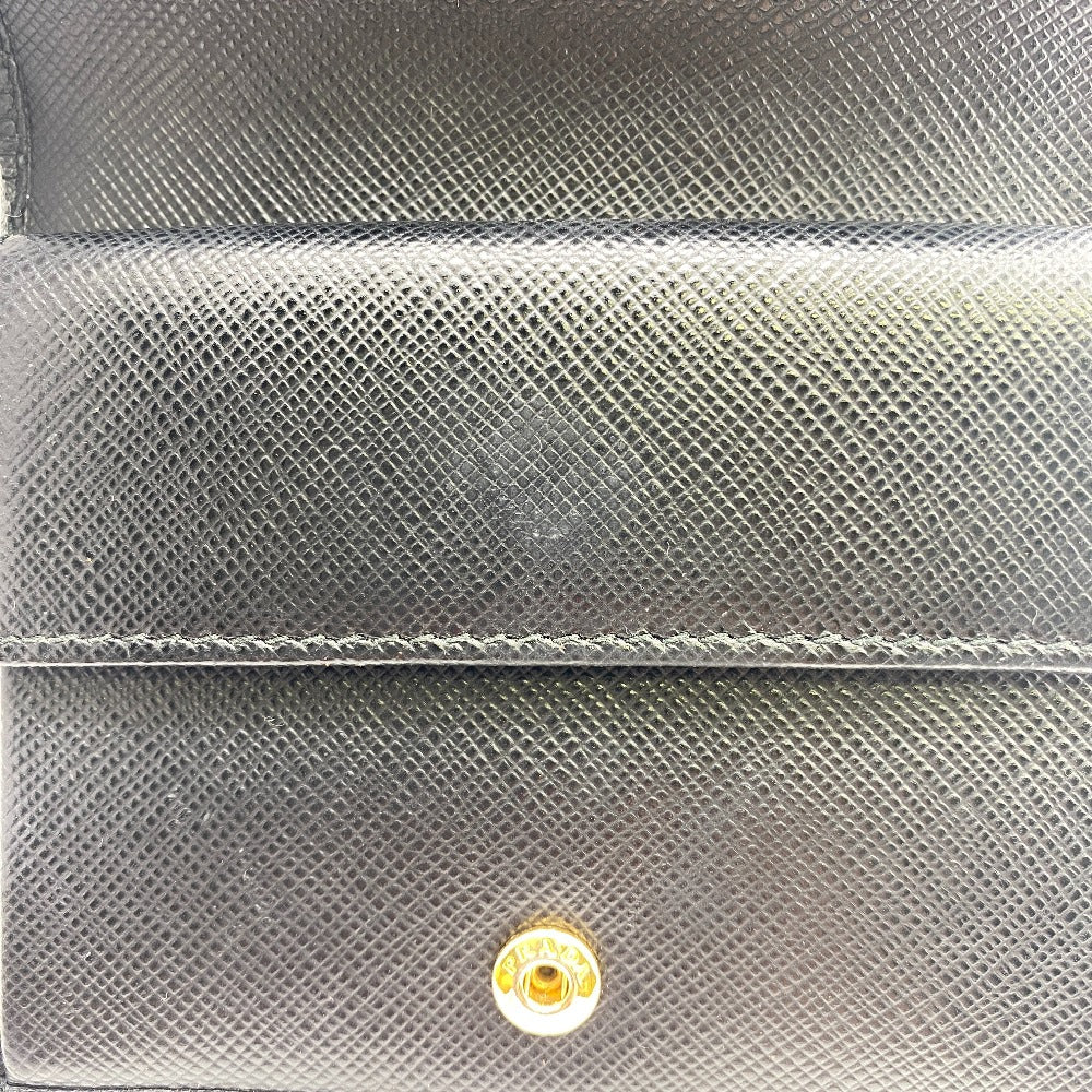 PRADA Bifold Wallet 1MV204 Leather, Saffiano NERO