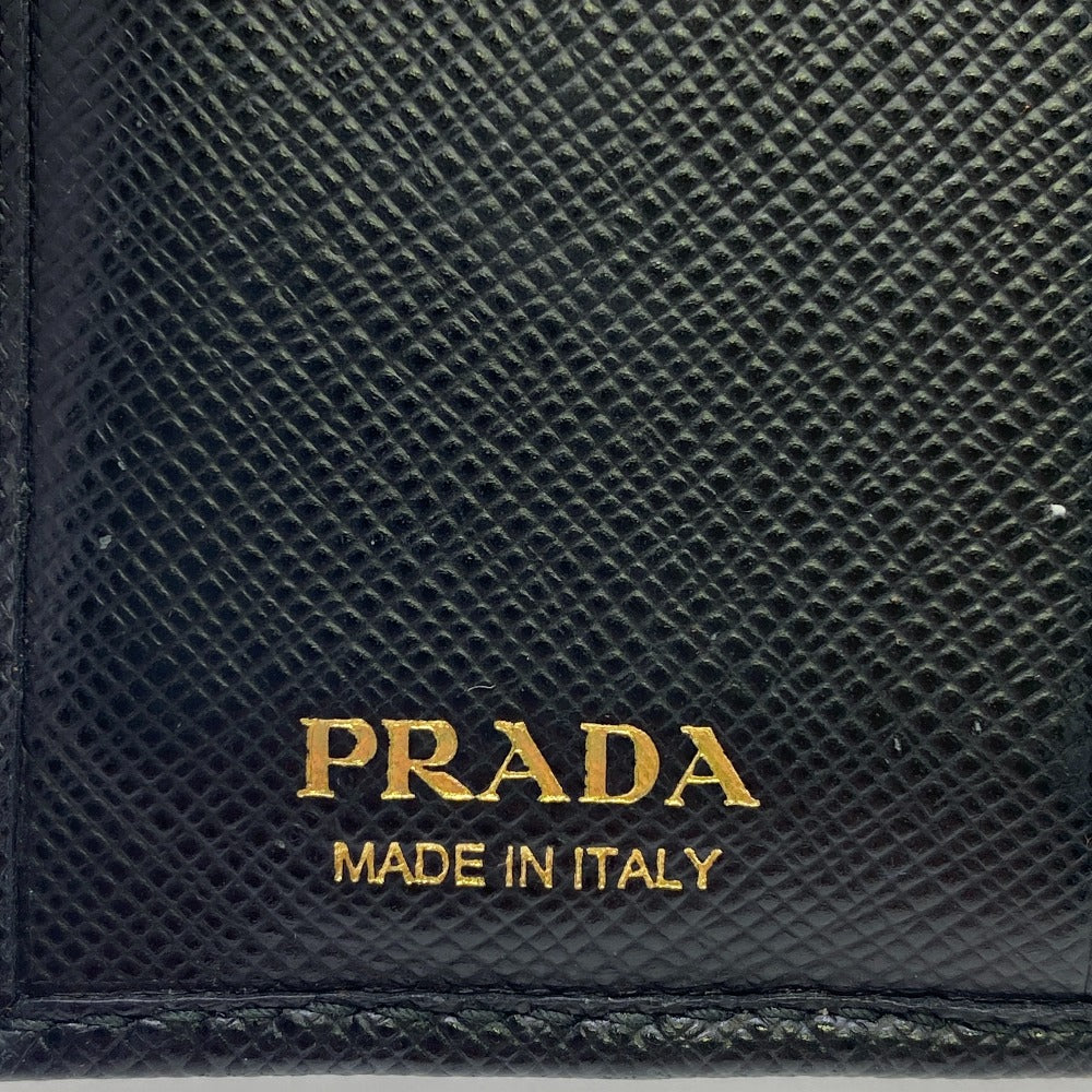 PRADA Bifold Wallet 1MV204 Leather, Saffiano NERO
