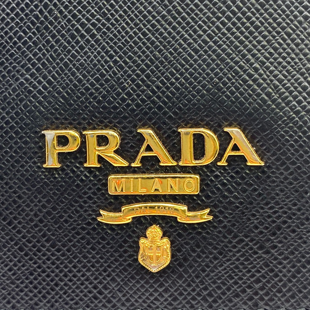 PRADA Bifold Wallet 1MV204 Leather, Saffiano NERO