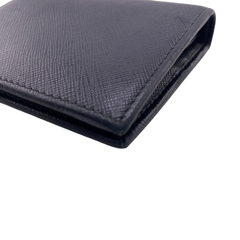PRADA Bifold Wallet 1MV204 Leather, Saffiano NERO