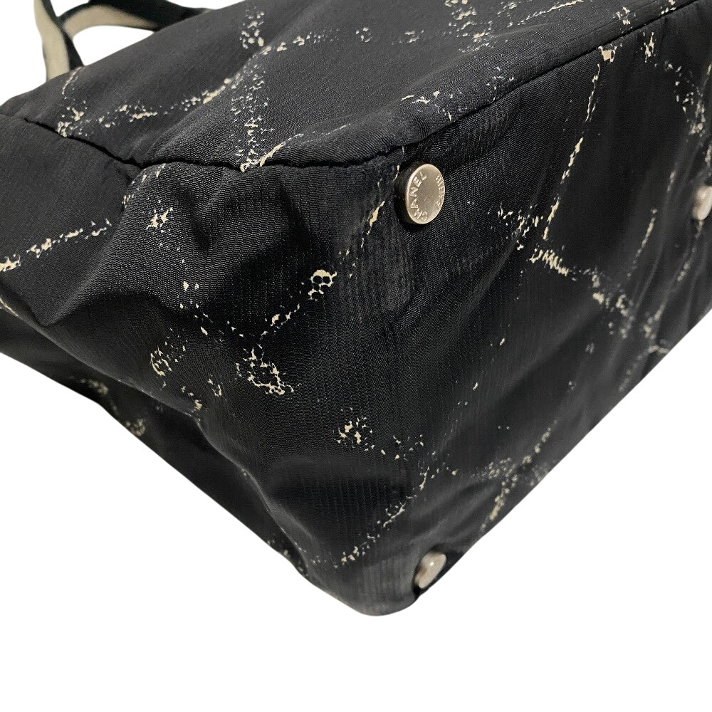 CHANEL Tote Bag Nylon black Former Travelline MM