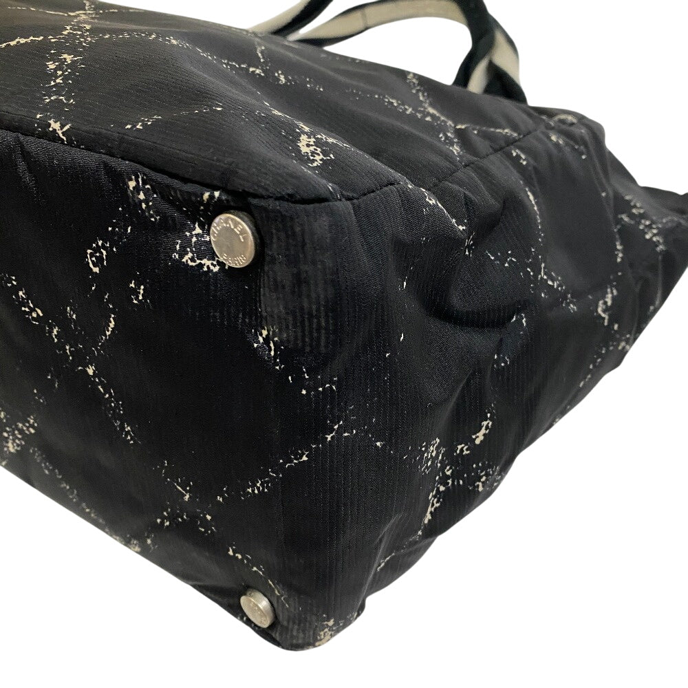CHANEL Tote Bag Nylon black Former Travelline MM
