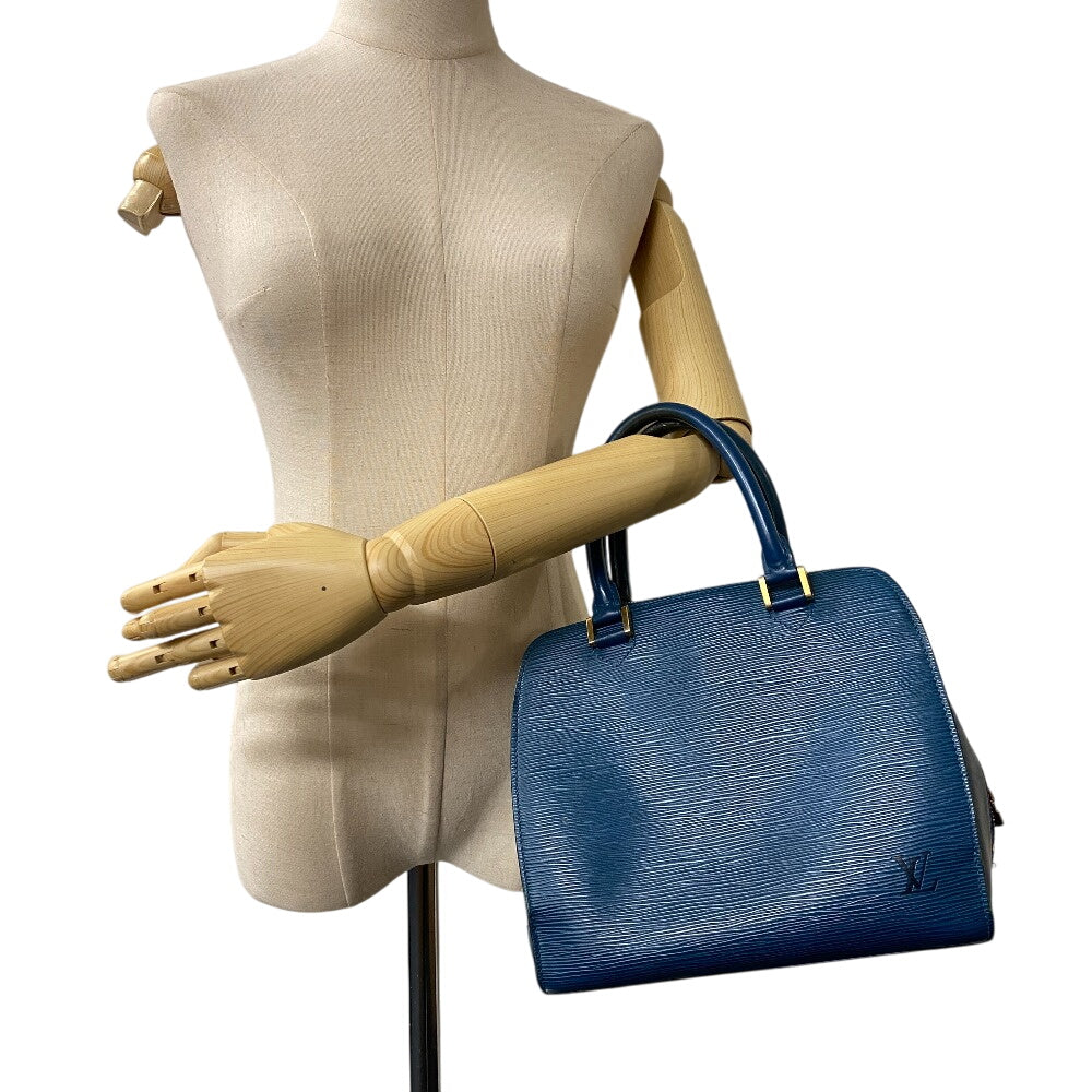 LOUIS VUITTON Handbag M52055 leather blue Epi Ponneuf