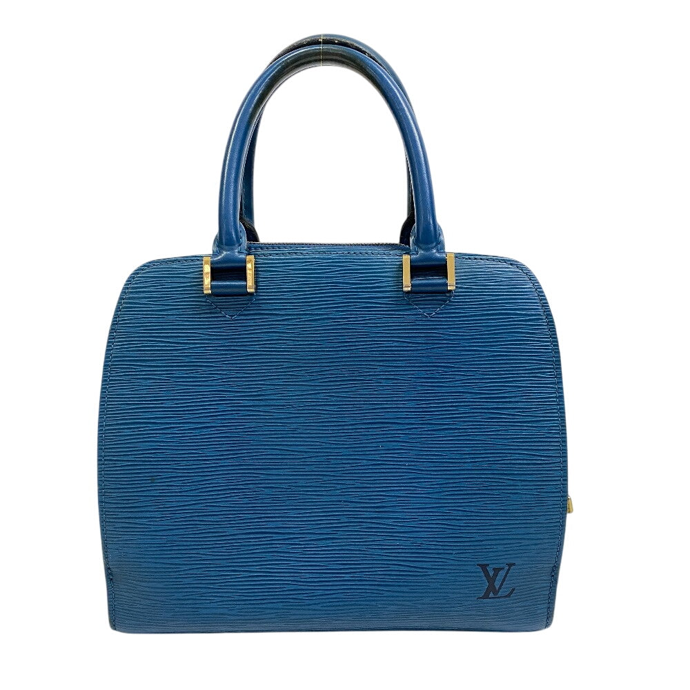 LOUIS VUITTON Handbag M52055 leather blue Epi Ponneuf