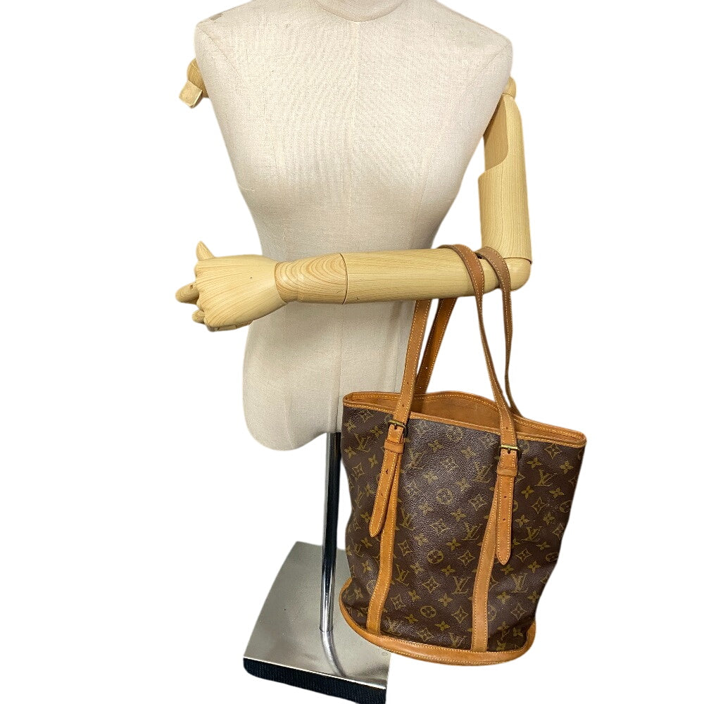 LOUIS VUITTON Tote Bag M42236 leather Brown Monogram BucketGM