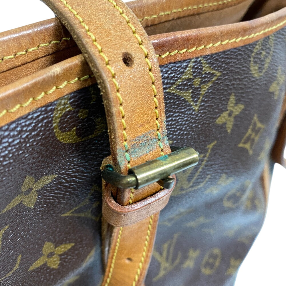 LOUIS VUITTON Tote Bag M42236 leather Brown Monogram BucketGM