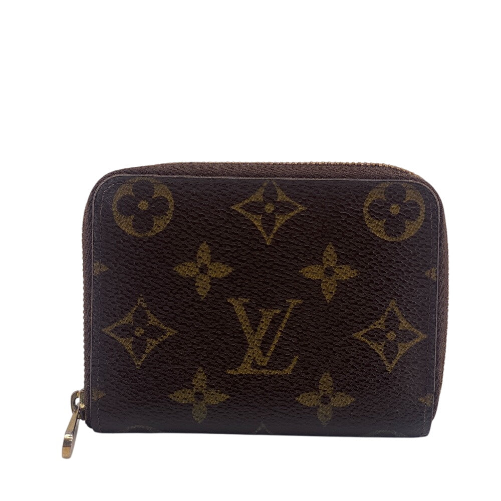 LOUIS VUITTON Coin case M60067 leather Brown Monogram Zip around purse