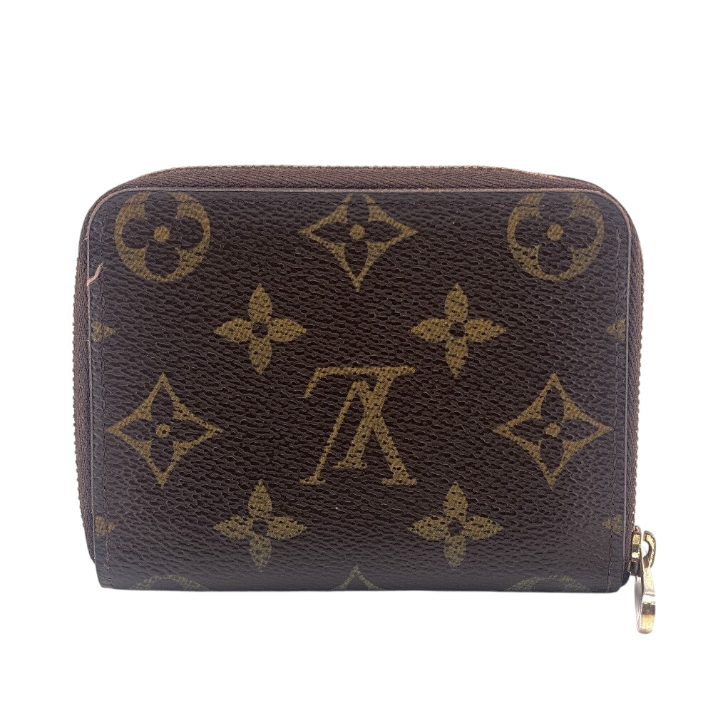 LOUIS VUITTON Coin case M60067 leather Brown Monogram Zip around purse