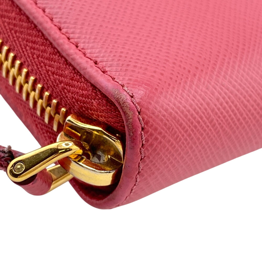 PRADA Long Wallet Purse leather pink Safiano