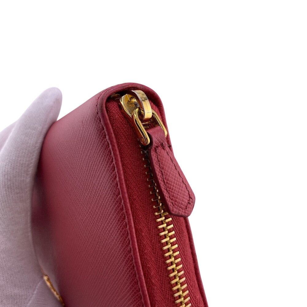 PRADA Long Wallet Purse leather pink Safiano