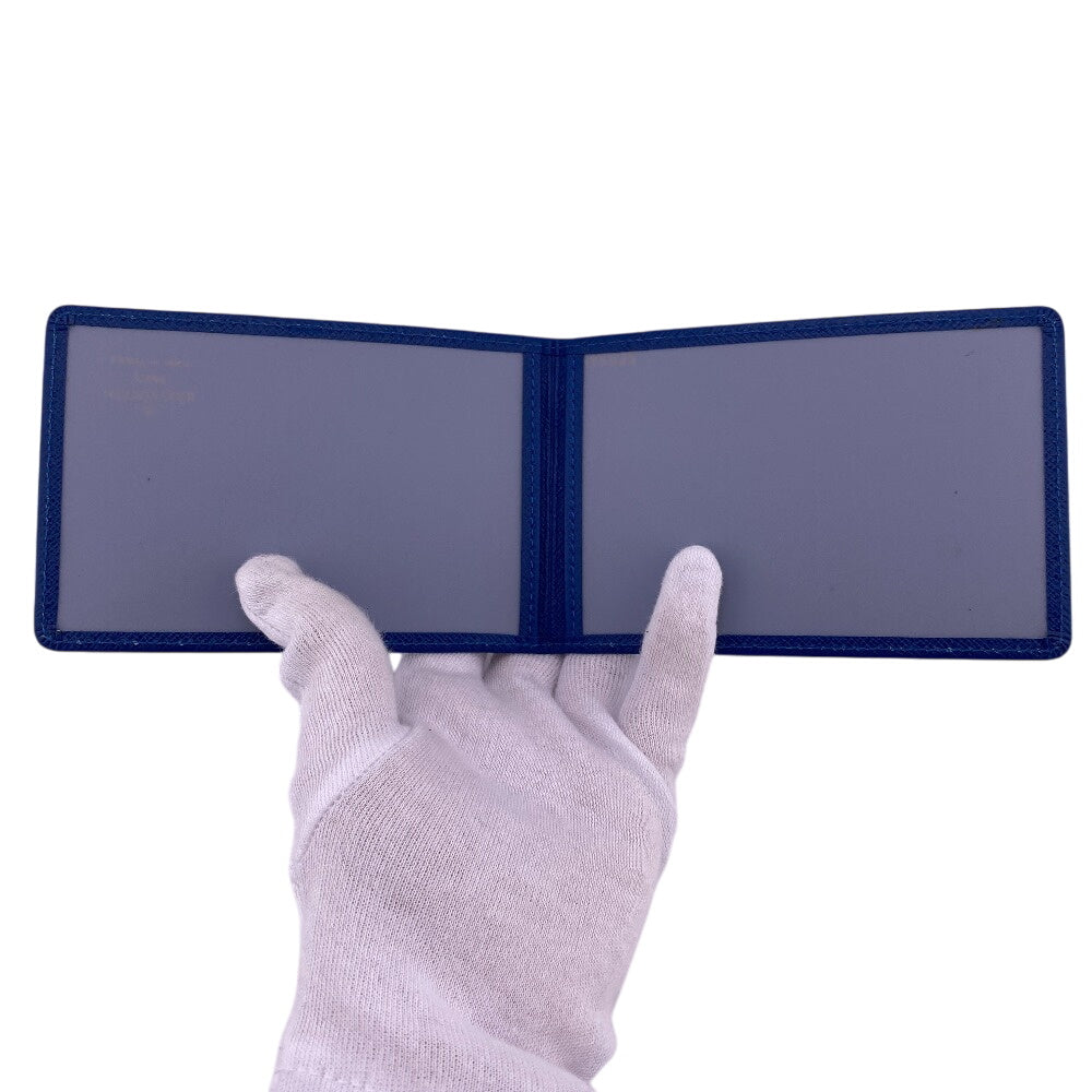 LOUIS VUITTON Tri-fold wallet M63715 leather blue Epi Porte TresorEtui Papie