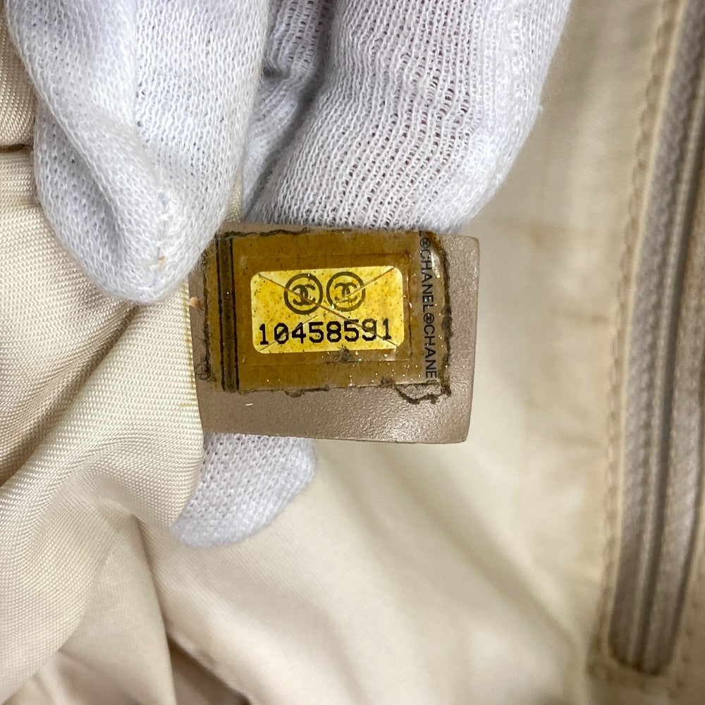 CHANEL Tote Bag Canvas, Leather beige New Travel Line MM