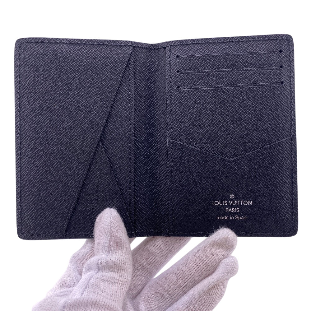 LOUIS VUITTON Card Case M63582 Epi Leather black Epi Organizer du Poch