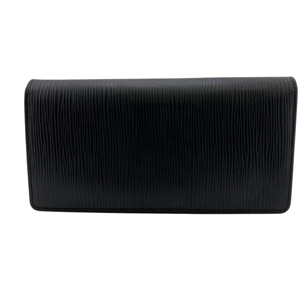 LOUIS VUITTON Long Wallet Purse M60622 Epi Leather black Epi Portefeuille Brazza