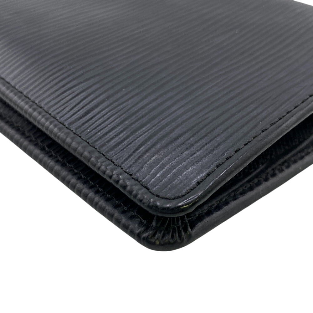 LOUIS VUITTON Long Wallet Purse M60622 Epi Leather black Epi Portefeuille Brazza