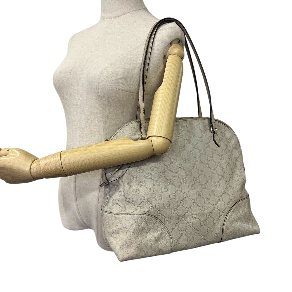 GUCCI Handbag 323673 Canvas, Leather white GG pattern