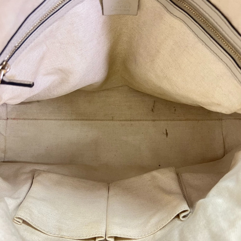 GUCCI Handbag 323673 Canvas, Leather white GG pattern