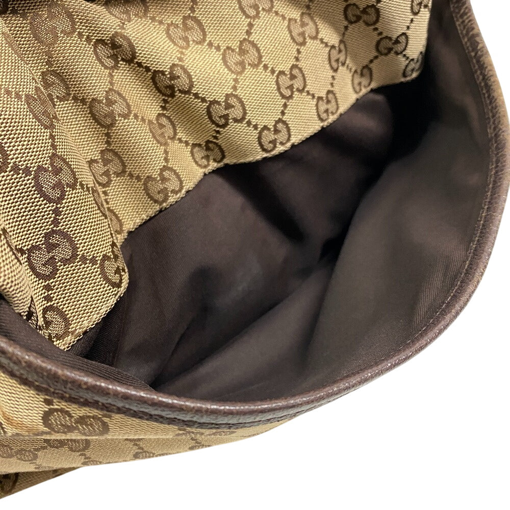 GUCCI Shoulder Bag 189751 GG canvas, leather beige GG canvas
