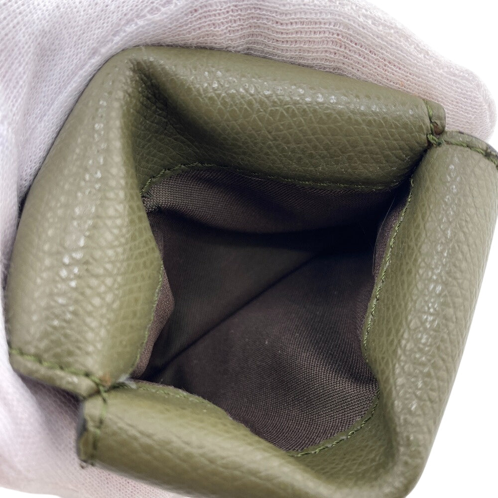 FENDI Tri-fold wallet 8M0395 leather Khaki green Ehuise Fendi