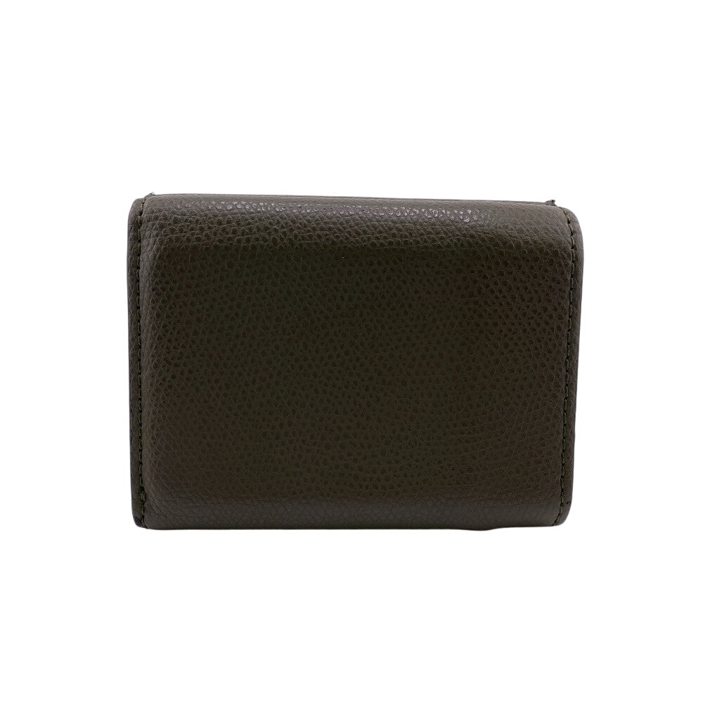 FENDI Tri-fold wallet 8M0395 leather Khaki green Ehuise Fendi
