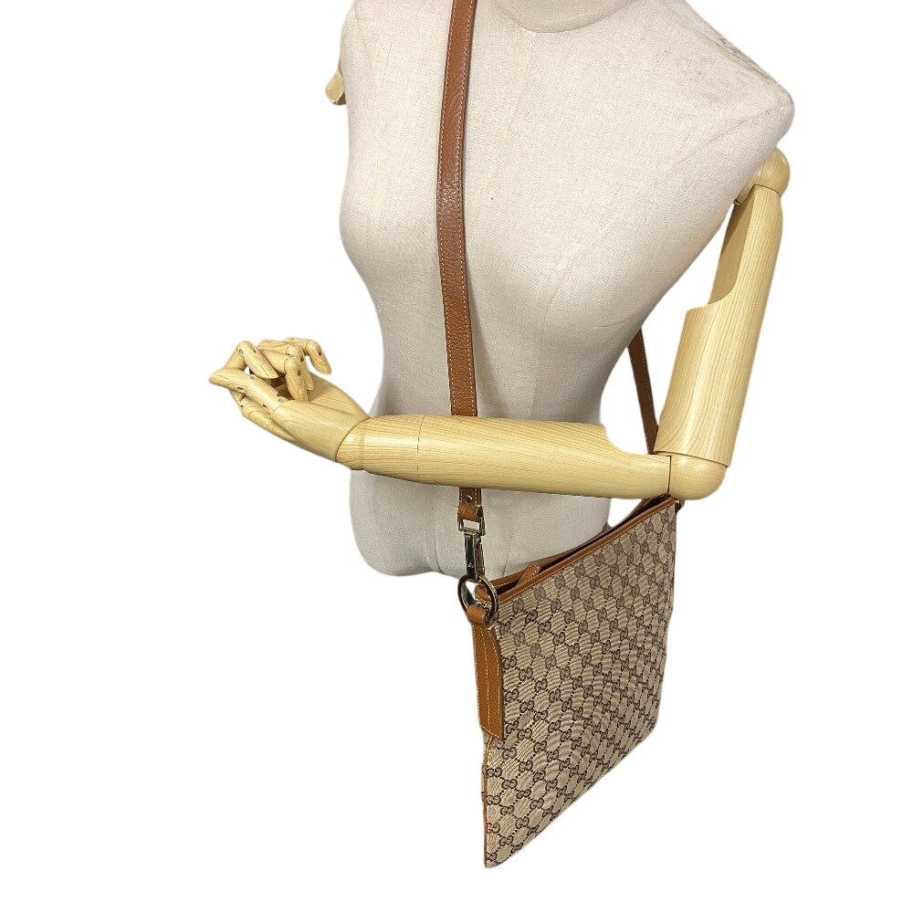 GUCCI Shoulder Bag 113013 GG canvas beige GG pattern