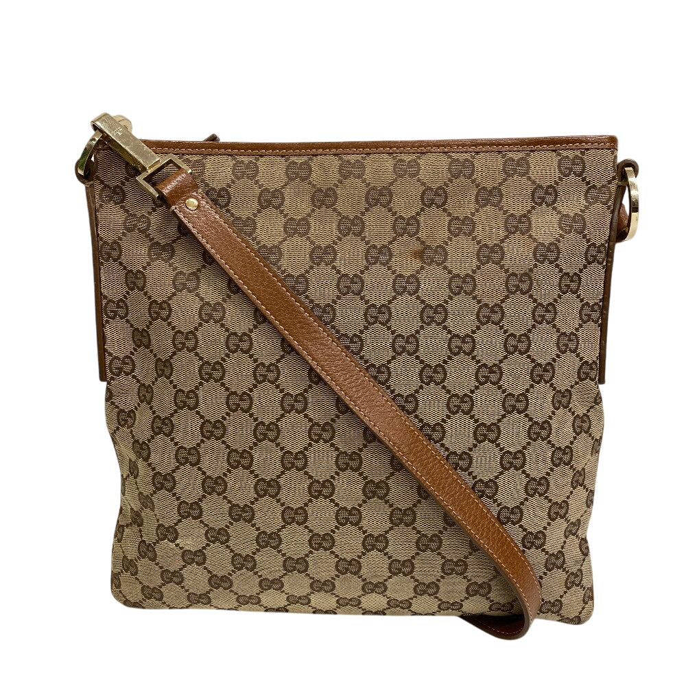 GUCCI Shoulder Bag 113013 GG canvas beige GG pattern