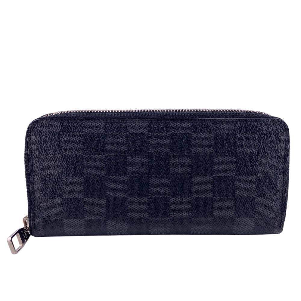 LOUIS VUITTON Long Wallet Purse N63095 Damier Grafitto Canvas black Damier Grafitte Vertical
