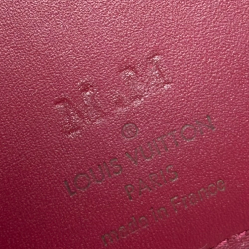 LOUIS VUITTON Tri-fold wallet M60216 leather Red Damier Portefeuille Croisette Compact