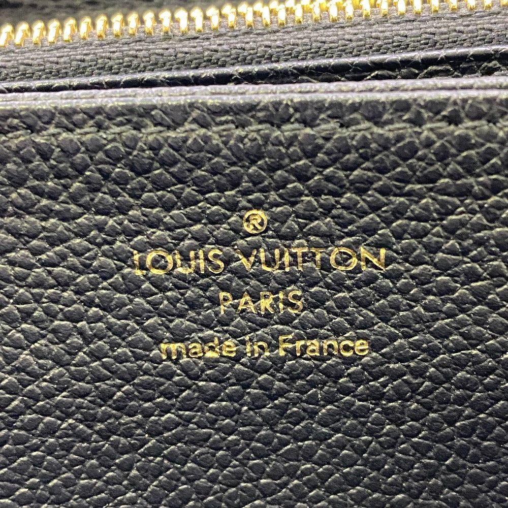 LOUIS VUITTON Long Wallet Purse M62121 leather Navy Monogram Ann Platt Zippy wallet