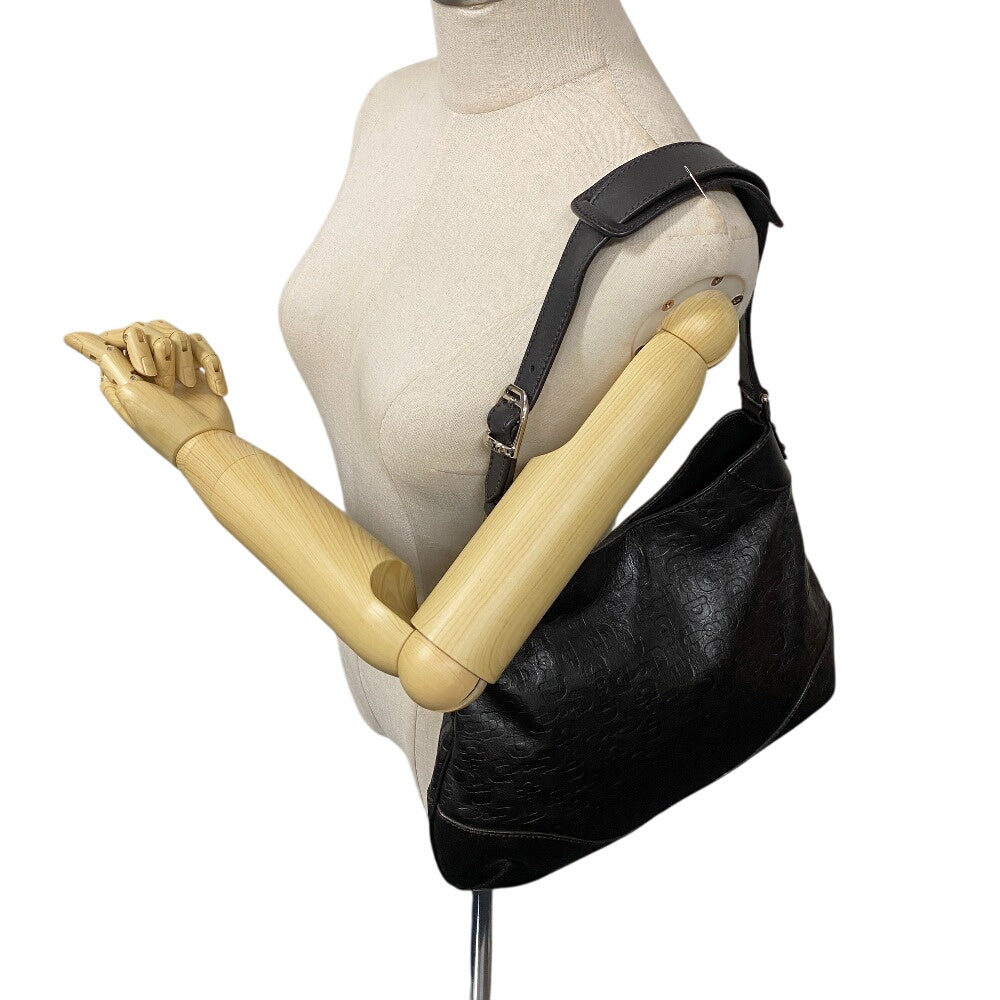 GUCCI Shoulder Bag 272386 leather black Horsebit 1995 Hobo bag