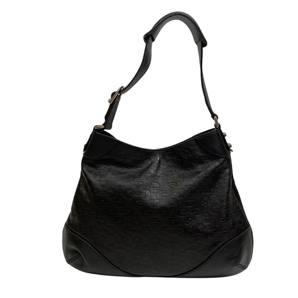 GUCCI Shoulder Bag 272386 leather black Horsebit 1995 Hobo bag