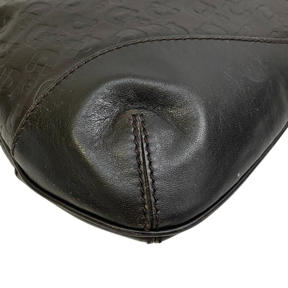 GUCCI Shoulder Bag 272386 leather black Horsebit 1995 Hobo bag
