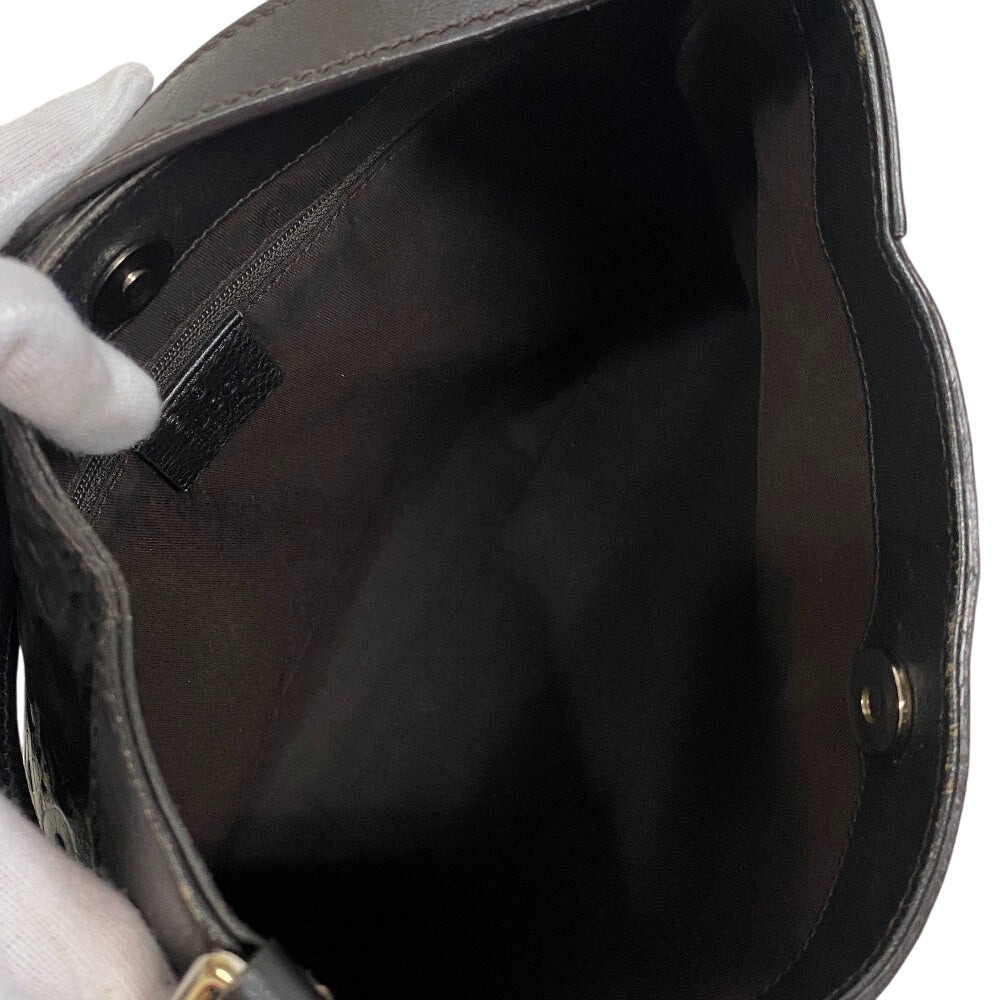 GUCCI Shoulder Bag 272386 leather black Horsebit 1995 Hobo bag
