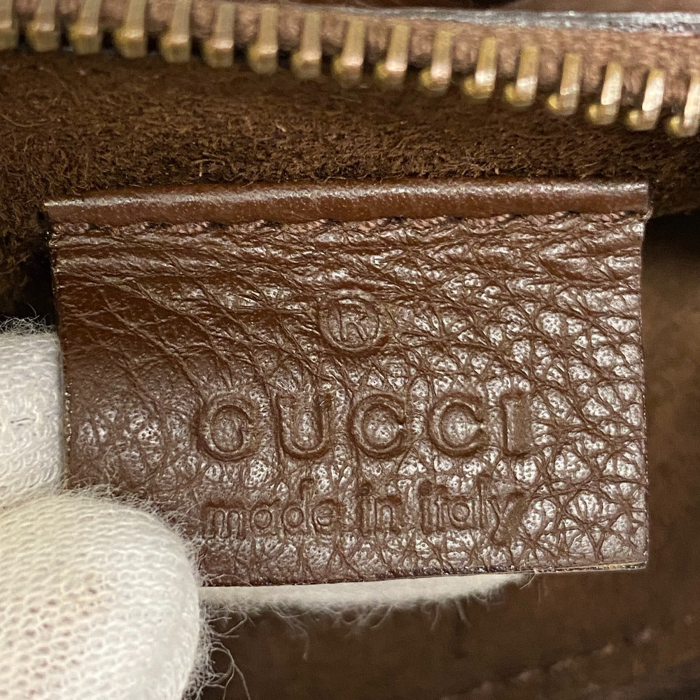 GUCCI Shoulder Bag 109132 leather Brown Brown Leather Pocket Tote Bag