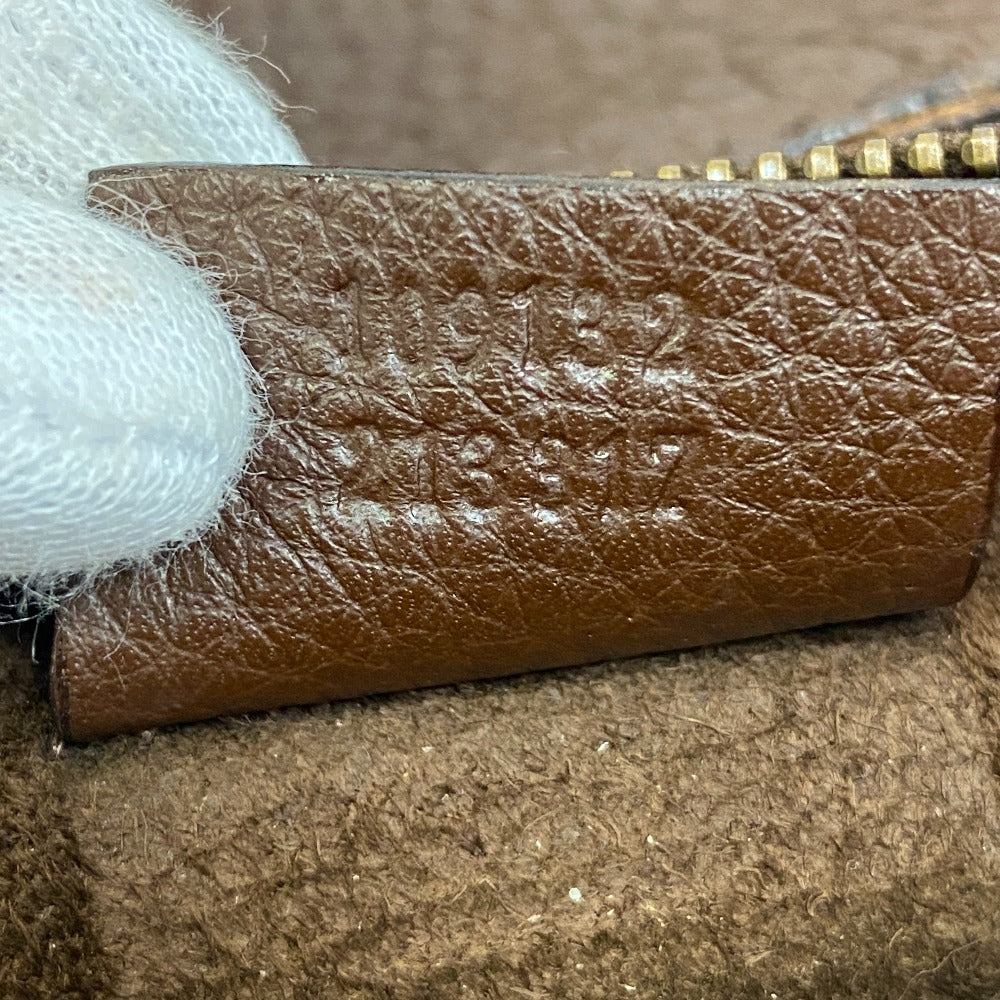 GUCCI Shoulder Bag 109132 leather Brown Brown Leather Pocket Tote Bag
