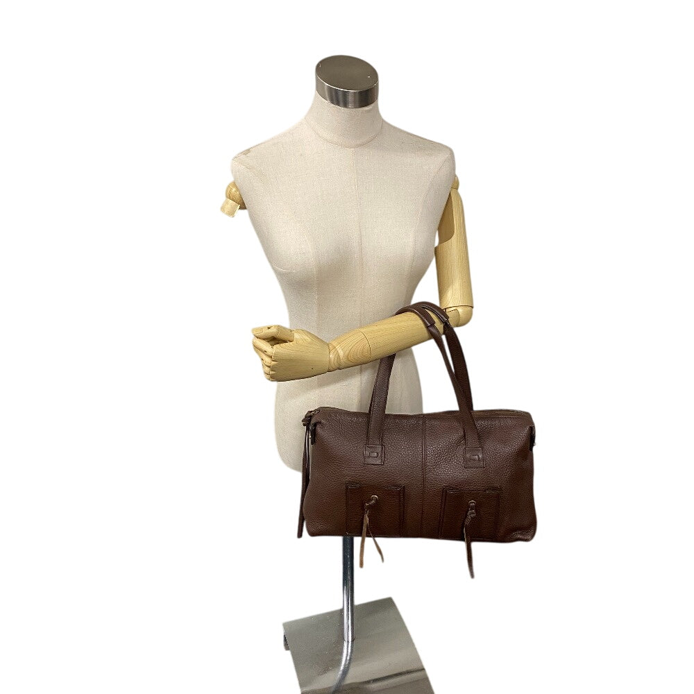 GUCCI Shoulder Bag 109132 leather Brown Brown Leather Pocket Tote Bag