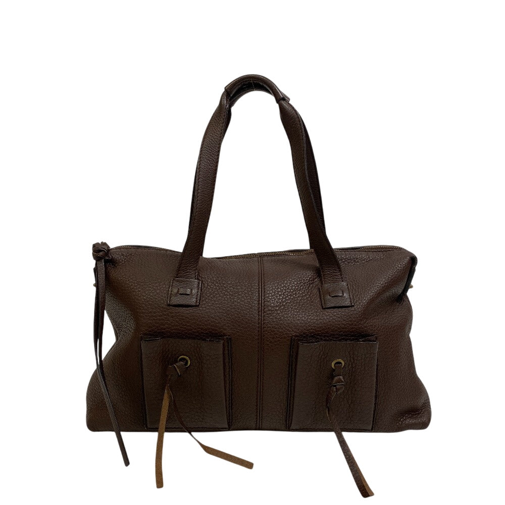 GUCCI Shoulder Bag 109132 leather Brown Brown Leather Pocket Tote Bag